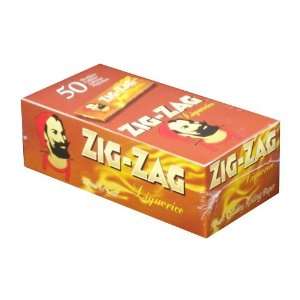  Zig Zag Liquorice Regular Cigarette Rolling Papers Box 50 