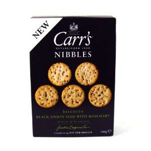 Carrs Nibbles Black Onion and Rosemary: Grocery & Gourmet Food