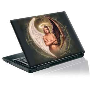   laptop skin protective decal half angel half demon hybrid: Electronics