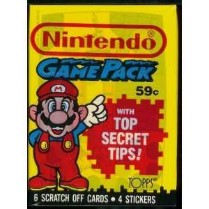 Nintendo GamePacks Scratch Off Game Cards   Sticker Pack   6 Scratch 