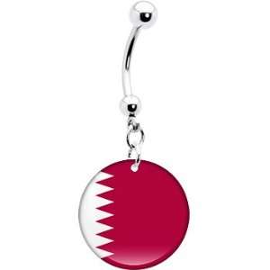  Qatar Flag Belly Ring Jewelry