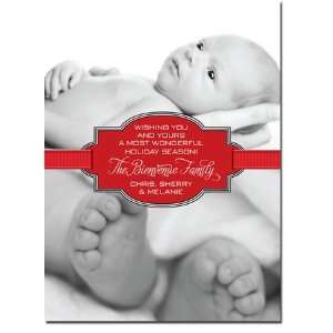   Holiday Photo Cards (Tied up in ribbon)