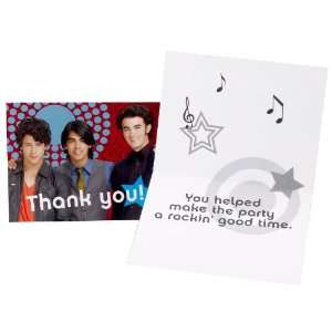  Jonas Brothers Thank You Cards (8 count): Toys & Games