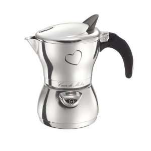 Bialetti Cuor Di Moka, 3 Cup Polished Aluminum  Kitchen 