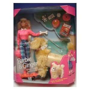  Barbie Doll & Ginger the Dog: Toys & Games