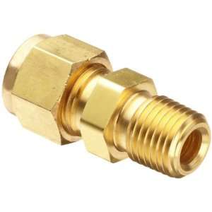 Parker CPI 6 6 FBZ B Brass Compression Tube Fitting, Adapter, 3/8 