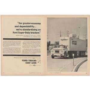  1961 Dillons Store Ford F 1000 Super Duty Truck Print Ad 