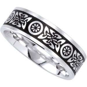   Fit Enameled Band in 14K White Gold, 100% Satisfaction Guaranteed