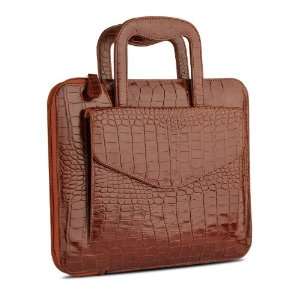  Sia Handbag Leather Ipad 2 Case   CrocoTan Electronics