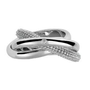  Hot Diamonds Ula Trilogy Ring, Sterling Silver: Jewelry