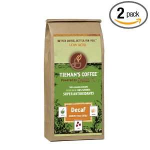 Tiemans Fusion Coffees, Medium Fusion Decaf (Ground), 10 Ounce Bags 