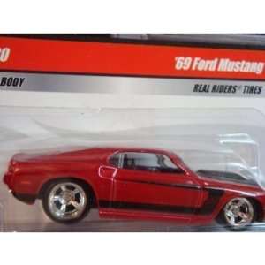  Larrys Garage Series Hot Wheels 69 Mustang Real Rider Red 