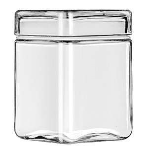 CANISTER SQUARE 40OZ, CS 6/EA, 08 0854 LIBBEY GLASS, INC. TABLETOP 