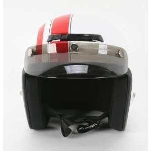   Jimmy Retro Helmet , Size: 2XL, Color: White/Red 0104 0924: Automotive