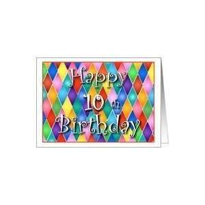  10 Years Old Colorful Birthday Cards Card: Toys & Games