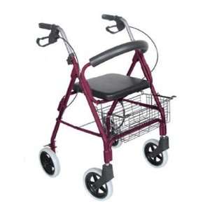 Mabis DMI 501 1028 Lightweight Aluminum Rollator with 8 Wheels Color 