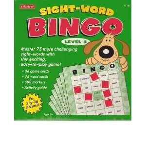  Sight Word Bingo   Level 3: Toys & Games