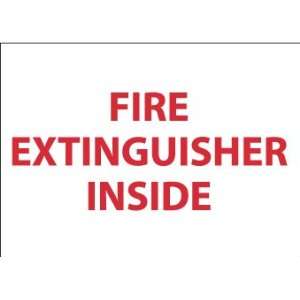 Fire Extinguisher Inside, 6X9, Rigid Plastic:  Industrial 