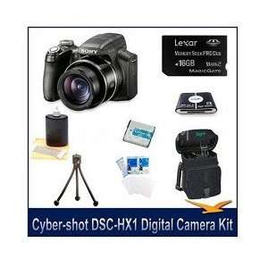 Sony Cyber shot DSC HX1 9.1 MP Digital Camera w/16 GB, Reader, Tripod 
