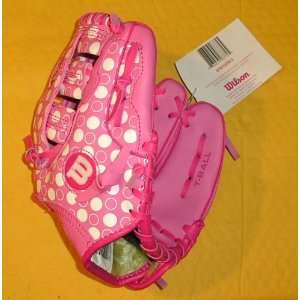  Wilson Pink Childs TBall Glove: Toys & Games