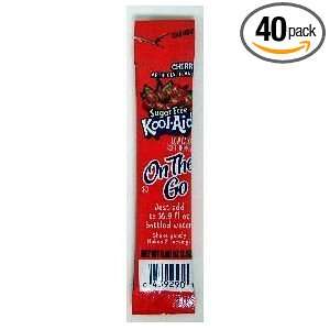 Kool Aid on the Go Sugar Free Cherry   40 Packets (4 Boxes/ 10 Pks 