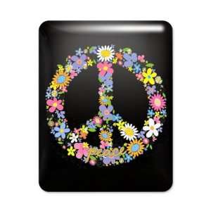  iPad Case Black Floral Peace Symbol: Everything Else