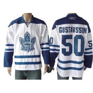  New Toronto Maple Leafs Jersey #50 Gustavsson White Hockey 