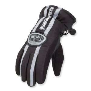  COLDWAVE SNO BALL YOUTH SNOWMOBILE GLOVES SILVER MD 