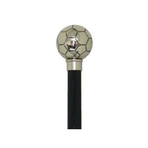  Nickel Plated, Knob, Soccer Ball Cane: Health & Personal 