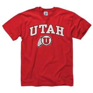  Utah Utes Youth Red Perennial II T Shirt: Sports 