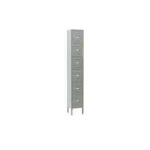 Infinity Locker Six Tier 12x12x12 6 Door Assembled Gray  