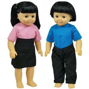  Asian Boy and Girl Doll Set: Toys & Games
