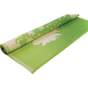  Koko Company 1637 Floormat Tree in Lime / Off white   4 x 