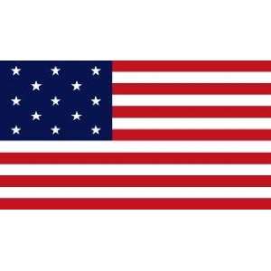  5 x 8 Feet 13 Star U.S. Flag (1777 1795) Nylon   indoor 