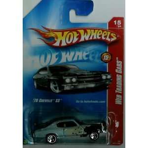 Hot Wheels 1970 Chevelle SS Primer Black, Red Flames Chrome ends 