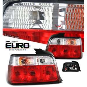  Bmw 1992 1998 3 Series   E36 4Dr Red/Clear Taillight Red 