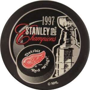  1997 Detroit Red Wings Stanley Cup Champions Puck Sports 