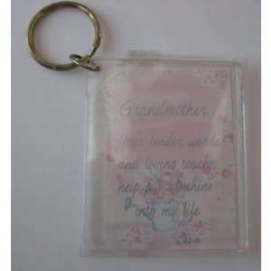 Special Grandmother Keychain   says Your tender words and loving touch 