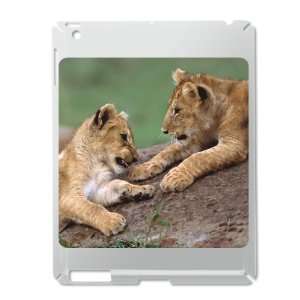 iPad 2 Case Silver of Lion Cubs Playing