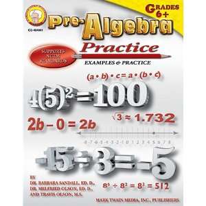 5 Pack CARSON DELLOSA PREALGEBRA PRACTICE: Everything Else