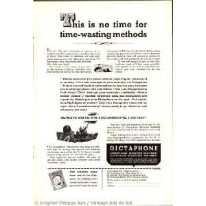   This is no time for time wasting methods Vintage Ad: Home & Kitchen