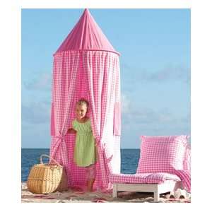  pink gingham play tent 