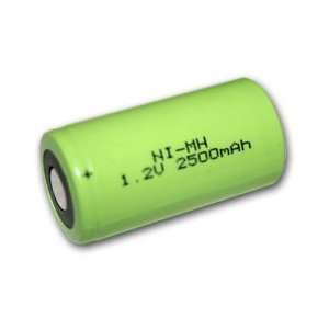  SubC Size Rechargeable Battery 2500mAh NiMH 1.2V Flat Top 