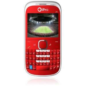  UNLOCKED Wi Fi QWERTY DUAL SIM TV FM GSM CELL PHONE i9 RED 