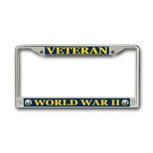  US Navy World War Two Veteran License Plate Frame 