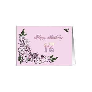   flower frame, Happy Birthday card for a 17 year old Card Toys & Games