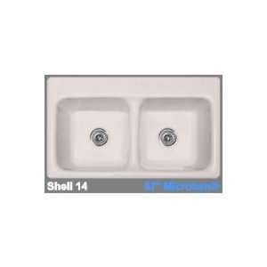   Advantage 3.2 Double Bowl Kitchen Sink with Three Faucet Holes 28 3 67