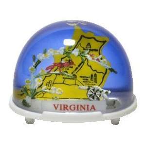  Virginia Map Snow Globe: Home & Kitchen