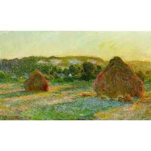   and Oil Paintings: Wheatstacks (End of Summer) Oil Painting Canvas Art