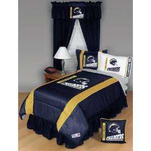 San Diego Chargers NFL Sidelines Collection Complete Bedding Set 